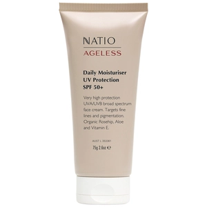 Natio Ageless Daily Moisturiser UV Protection SPF 50+ 75 g