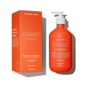 Yours Only CLEAN Face, Hair + Body Cleanser 500mL