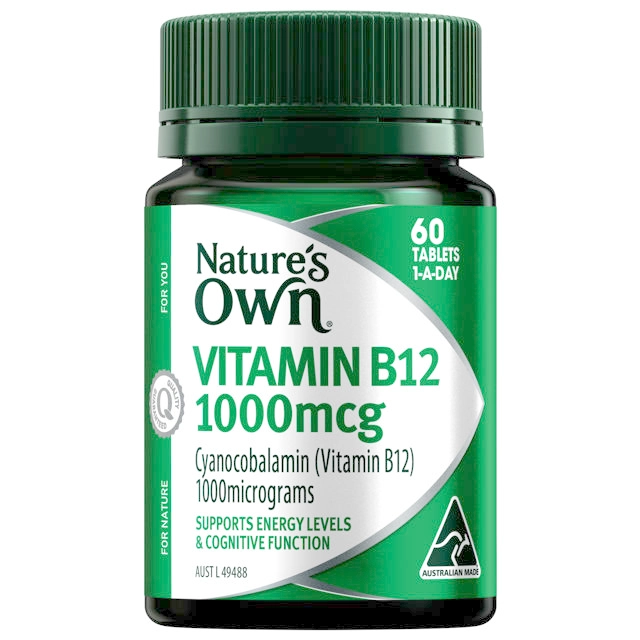 Nature's Own Vitamin B12 1000mcg 60 Tablets