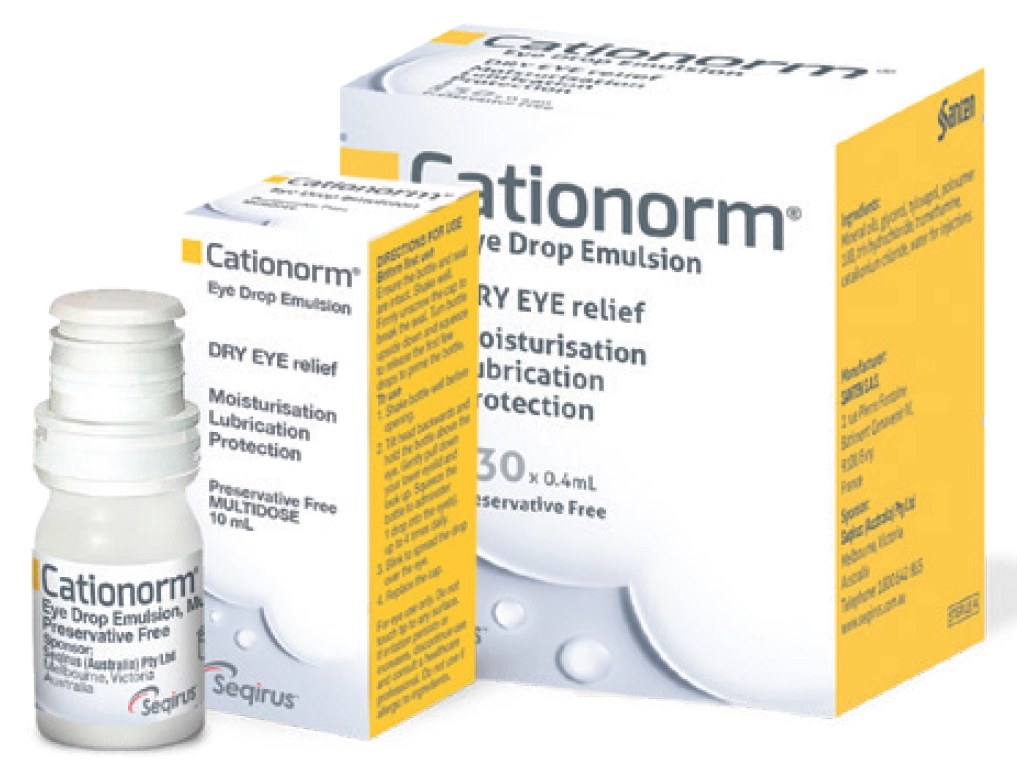 Cationorm Preservative Free Multidose 10ml or Single Use Ampoules 0.4ml x 30 Vials