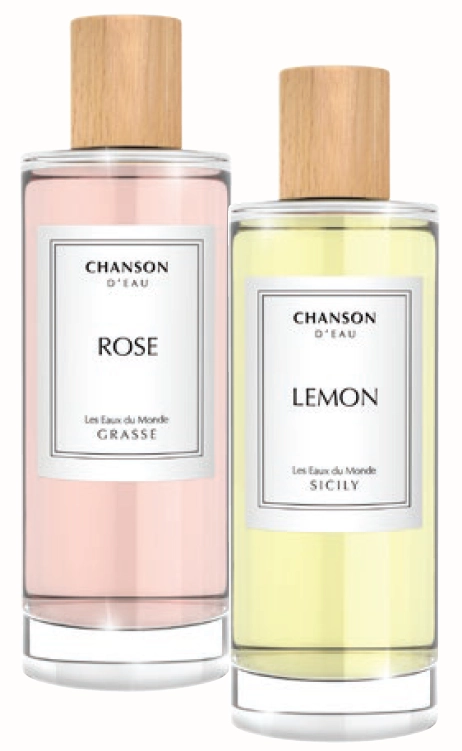 Chanson D'Eau Vanilla Les Eaux du Monde Polynesia, Jasmine Les Eaux du Monde Bali, Rose Les Eaux du Monde Grasse or Lemon Les Eaux du Monde Sicily EDT Spray 100ml