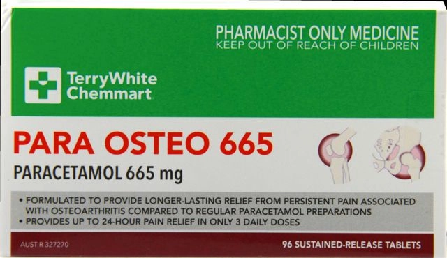 TerryWhite Chemmart Para Osteo 665 96 Tablets