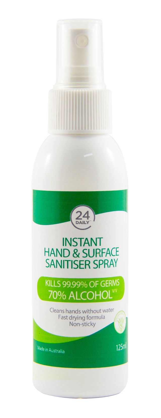 24 Daily Instant Hand Sanitiser & Surface Spray 125ml