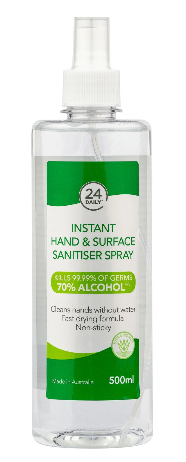 24 Daily Instant Hand & Surface Sanitiser Spray 500ml