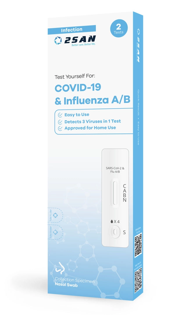 2San Covid/Influenza A/B Test 2 Pack