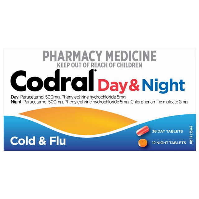 Codral PE Cold & Flu Day & Night 48 Tablets