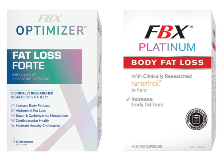 FBX Optimizer Fat Loss Forte 60 Capsules or Platinum Body Fat Loss 60 Capsules