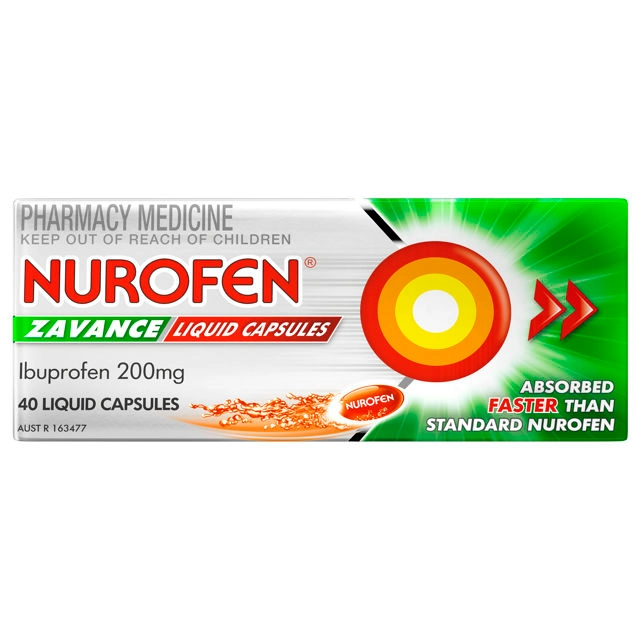 Nurofen Zavance 200mg 40 Liquid Capsules