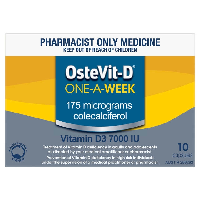 OsteVit-D One-A-Week Vitamin D3 7000IU 10 Capsules