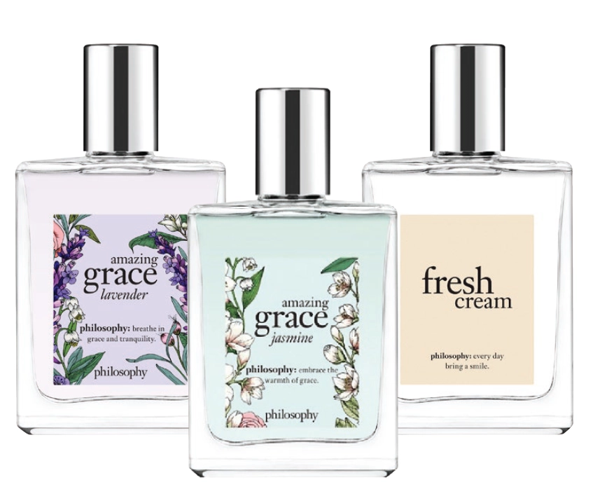 Philosophy Amazing Grace Lavender, Amazing Grace Jasmine, Fresh Cream Edt Spray 60ml