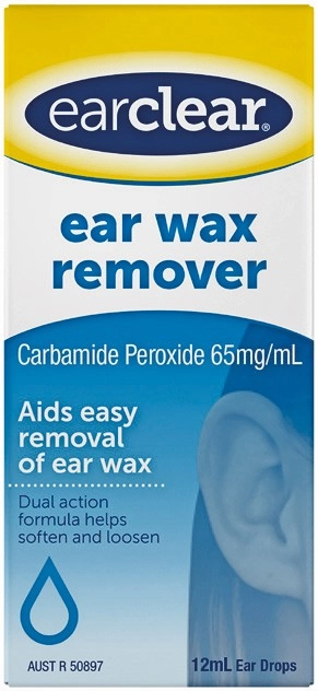 EarClear Ear Wax Remover 12mL Ear Drops