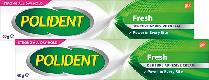 Polident Fresh Denture Adhesive Cream 60g