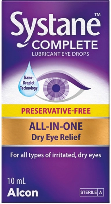 Systane Complete Lubricant Eye Drops Preservative Free 10mL