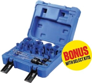 Bonus 11pc Hole Saw Kit with Selected Kincrome 18V Kits