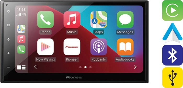 Pioneer 6.8” Apple CarPlay & Android™ Auto Digital Media Player