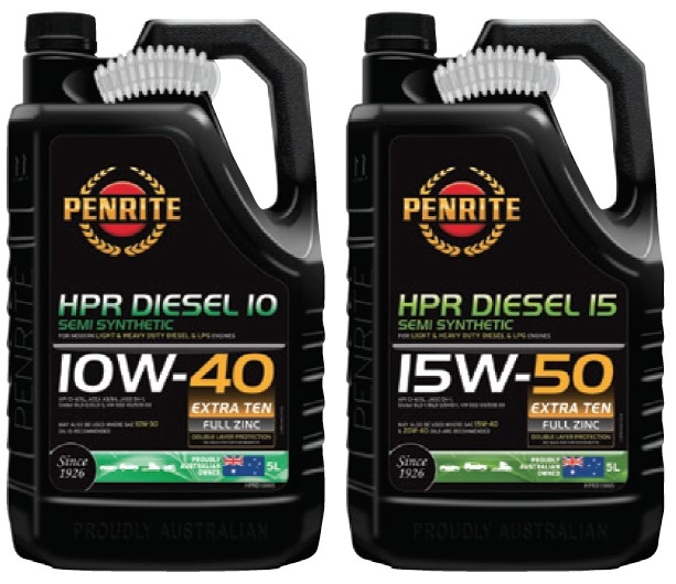 Selected Penrite 5L HPR Diesel Engine Oils^