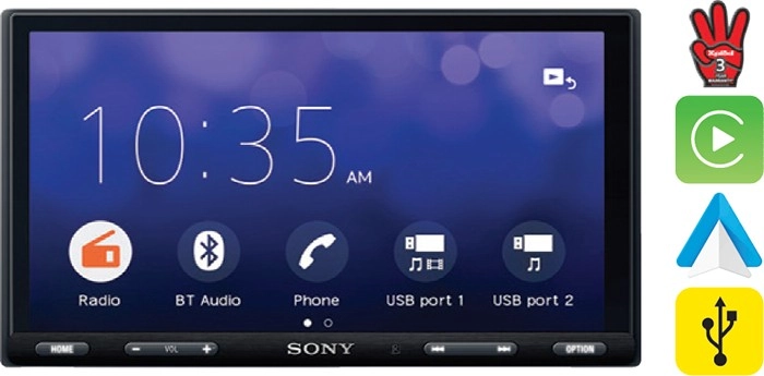 Sony 6.95” Apple CarPlay & Android™ Auto Media Player^