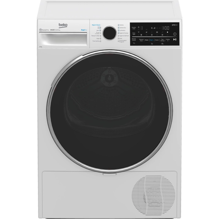 Beko BDPB104HW 10kg Hybrid Heat Pump Dryer with Steam