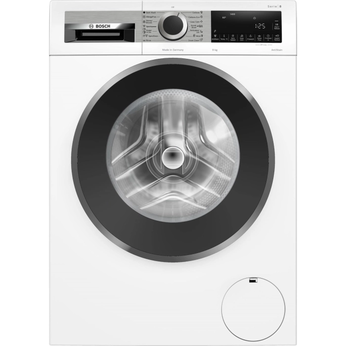 Bosch Series 8 9kg Front Load Washing Machine (White)