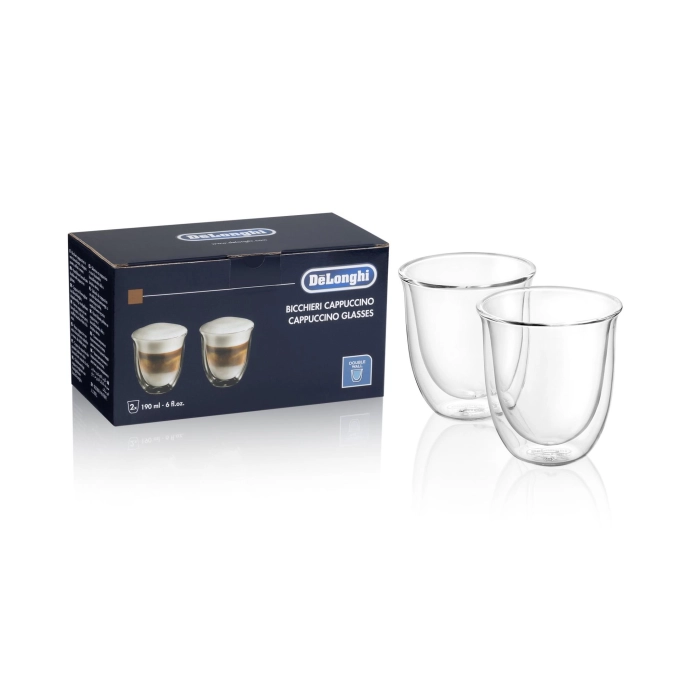 De'Longhi Cappuccino Glasses (2 Pack)