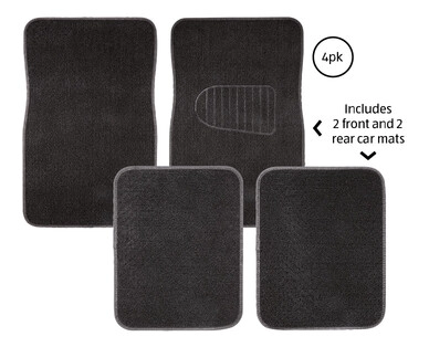 Carpet Car Floor Mats 4pk