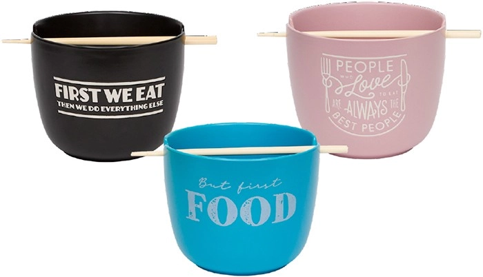 Novelty ‘Feedme’ Bowl with Chopsticks