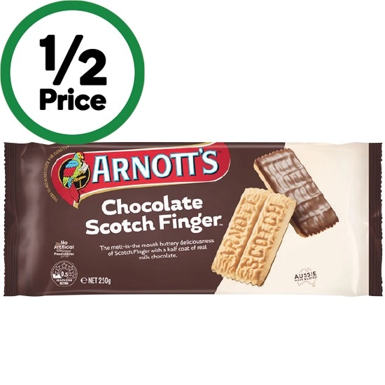 Arnott’s Chocolate Scotch Finger Biscuits 250g