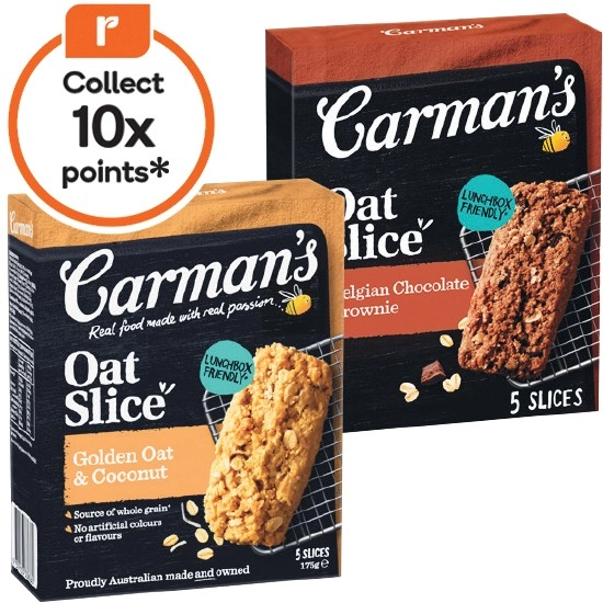 Carman’s Oat Slices 175g Pk 5