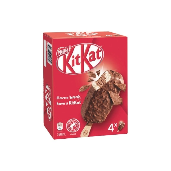 Kit Kat Ice Cream Sticks 360ml Pk 4