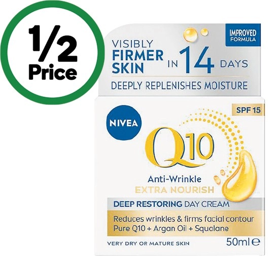 Nivea Q10 Anti-Wrinkle Deep Restoring Day Cream SPF15 50ml‡