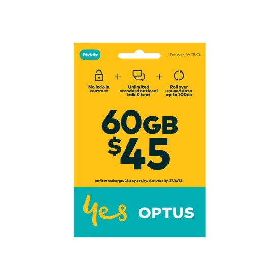 Optus $45 Prepaid SIM Starter Kit‡