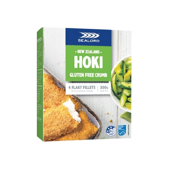 Sealord Gluten Free Crumbed Hoki Fish Fillet 300g – From the Freezer