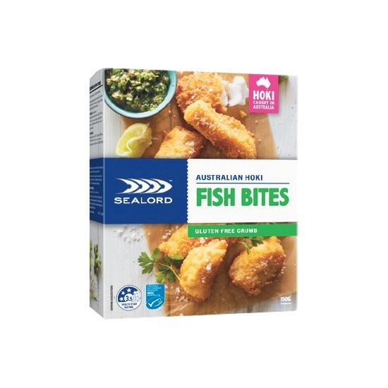 Sealord Gluten Free Hoki Bites 350g – From the Freezer