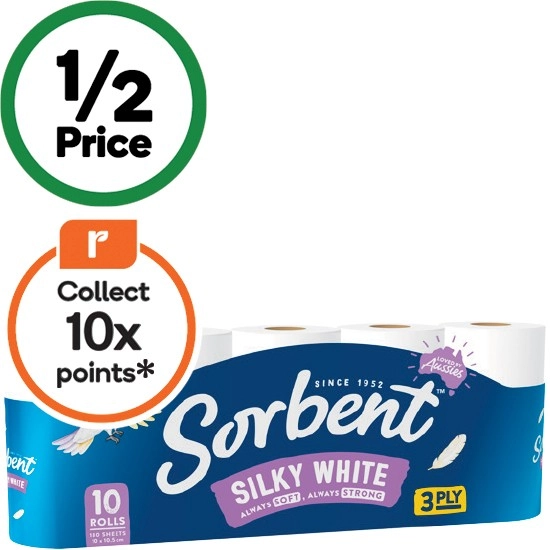 Sorbent Toilet Tissues Pk 10