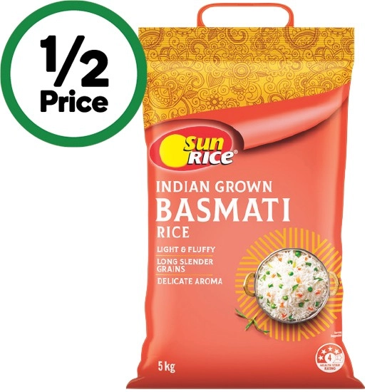 SunRice Basmati Rice 5 kg