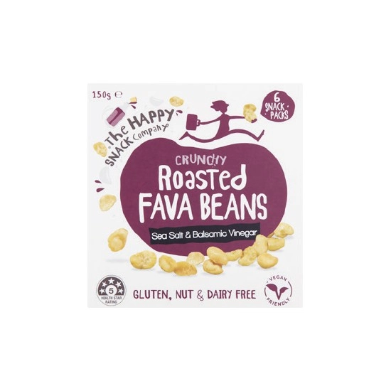 The Happy Snack Company Roasted Fava Beans 25g x Pk 6 – From the Health Food Aisle