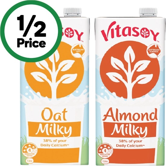 Vitasoy Oat or Almond Milky 1 Litre