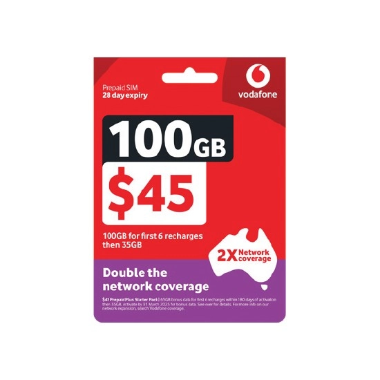 Vodafone $45 Starter Pack†