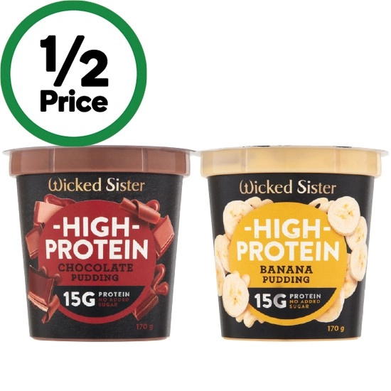 Wicked Sister High Protein Pudding 170g – From the Fridge