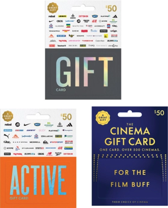 10% off TCN Gift, TCN Active and TCN Cinema Gift Cards