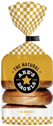 Abe's Bagels 4 Pack 360g