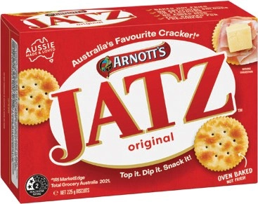 Arnott's Jatz Crackers 225g