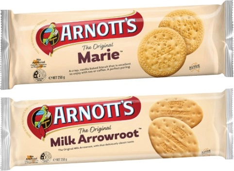 Arnott's Marie or Milk Arrowroot Biscuits 250g