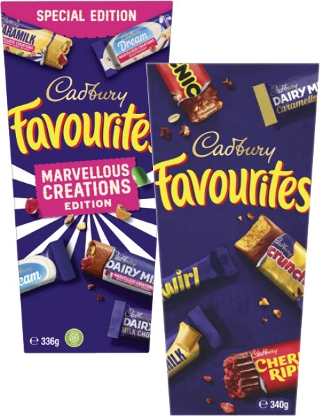 Cadbury Favourites 336g-340g