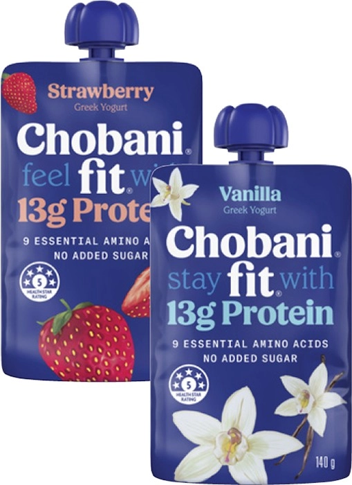 Chobani Fit Protein Yogurt Pouch 140g