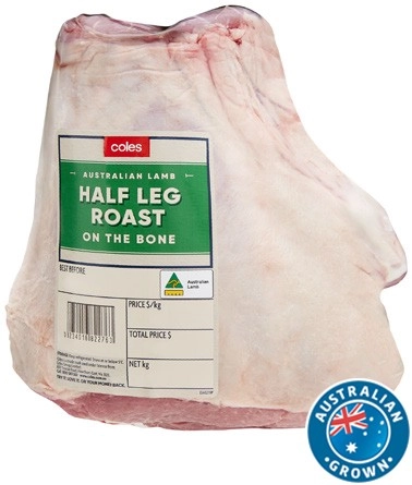 Coles Australian Lamb Whole or Half Leg Roast