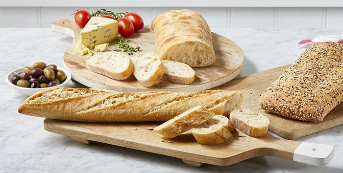 Coles Bakery Stone Baked Turkish Loaf, Ciabatta Loaf or Sourdough Baguette