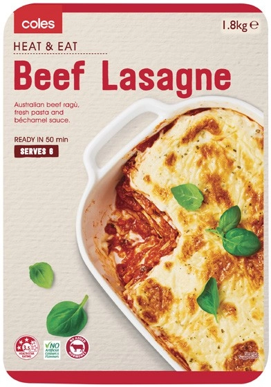 Coles Beef Lasagne 1.8kg