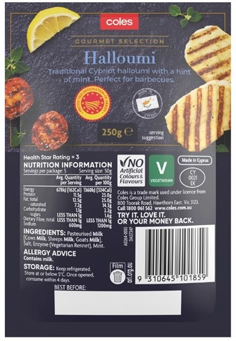 Coles Halloumi 250g