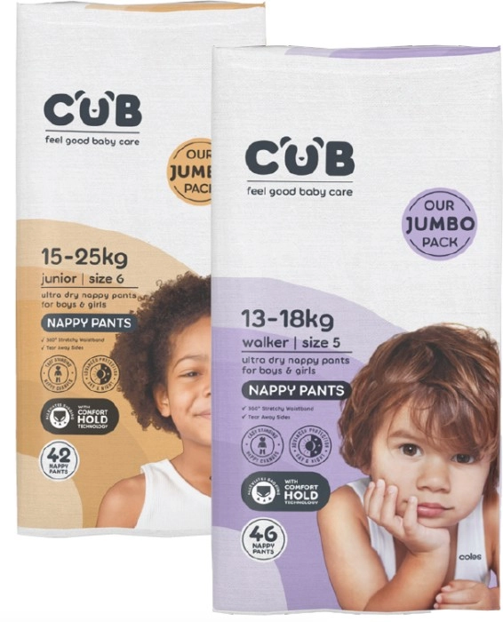 CUB Jumbo Nappy Pants 42 Pack-50 Pack